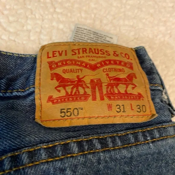 Levi's 550.  Men's Straight Blue Jeans 31x30 - Picture 6 of 6